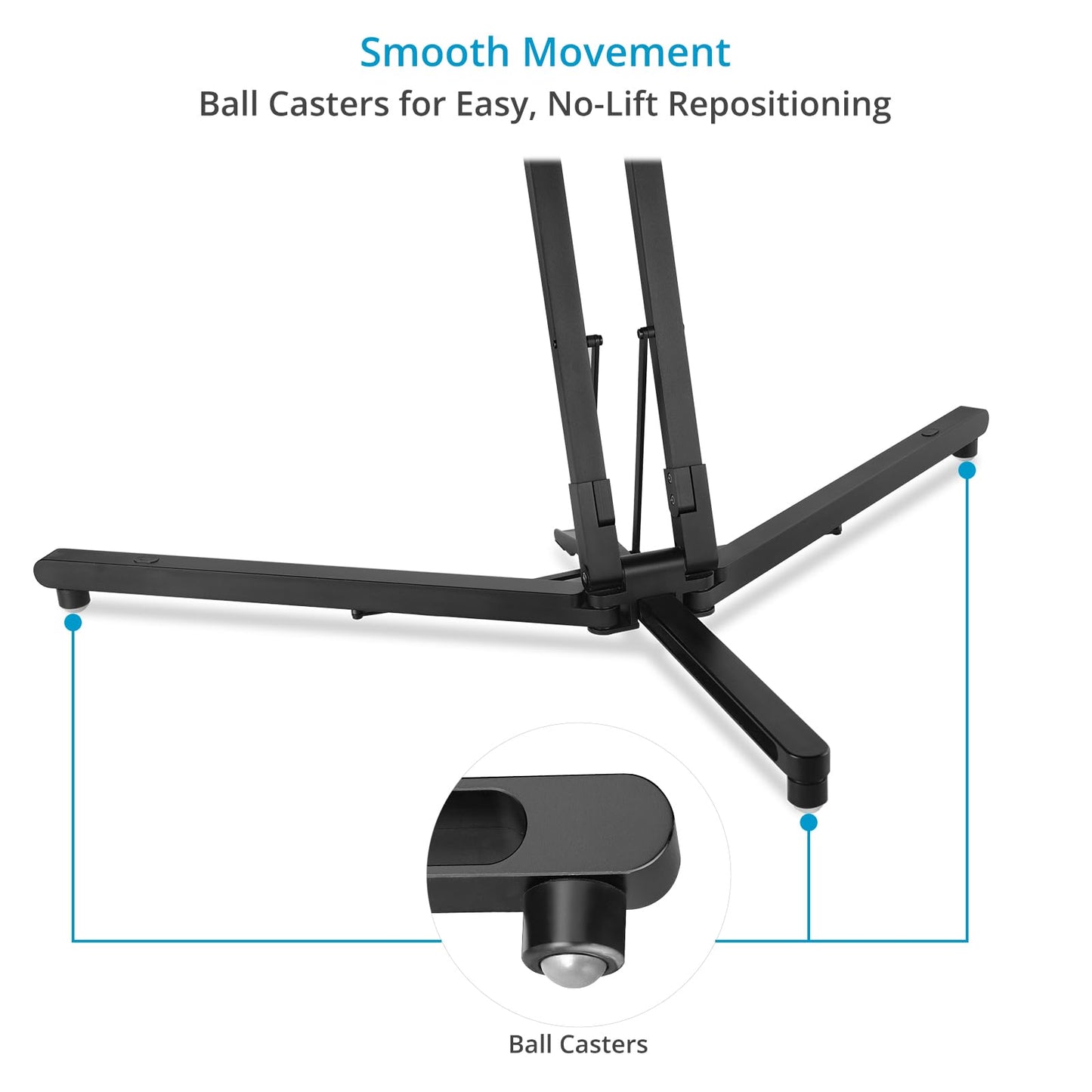 Proaim Flexlift Folding Camera Stand for Videographers & Content Creators. Max Height: 60”. Payload: 2.5kg/5.5lb. Smartphone Holder Included. for Crafting How-to Videos (P-FXFS-01)