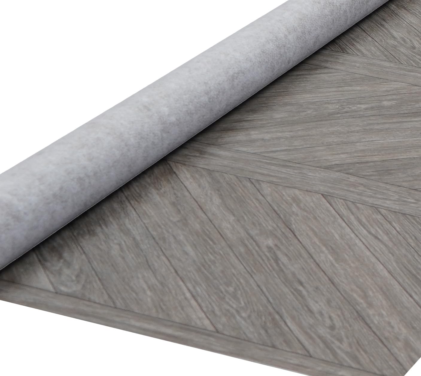 d-c-fix Outdoor Flooring Roll - Brown Chevron Wood - 6' x 12', 72 sq.ft - Waterproof & All-Weather Floor Covering - Ideal Carpet or Tile Replacement for Boat Decking, Balcony, Backyard Patio & Porch