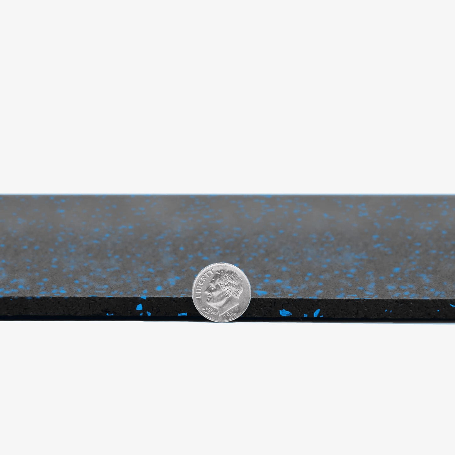 Flooring Inc 1/4" Tough Rubber Flooring Roll | Flexible Recycled Rubber Gym Floor Mats for Home Gym | Heavy Duty Rubber Mat for Home Gyms, Sheds, Horse Stall Mat or Trailer | 4’x10’ | Blue