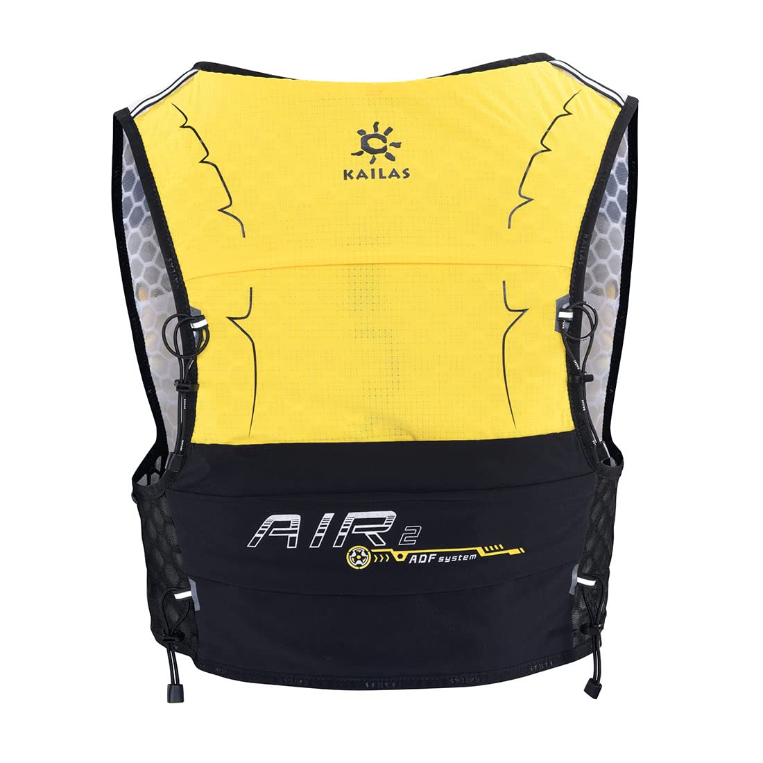 KAILAS AIR 5L Running Vest Hydration Backpack Hydration Vest Water Backpack Lightweight with Two TPU Water Bladders for Women Men Trail Cycling Hiking KAILAS YELLOW/BLACK S