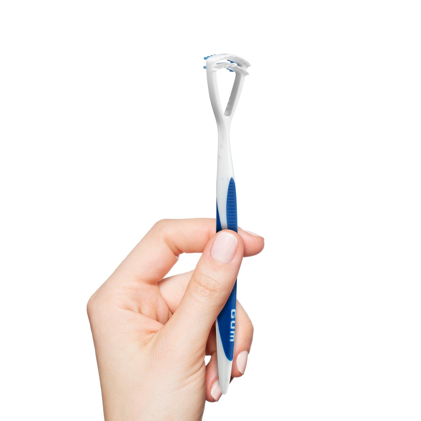 GUM Tongue Cleaner - Dual Action Soft Bristled Tongue Brush with Tongue Scraper for Better Oral Hygiene - Bad Breath Treatment (3pk)