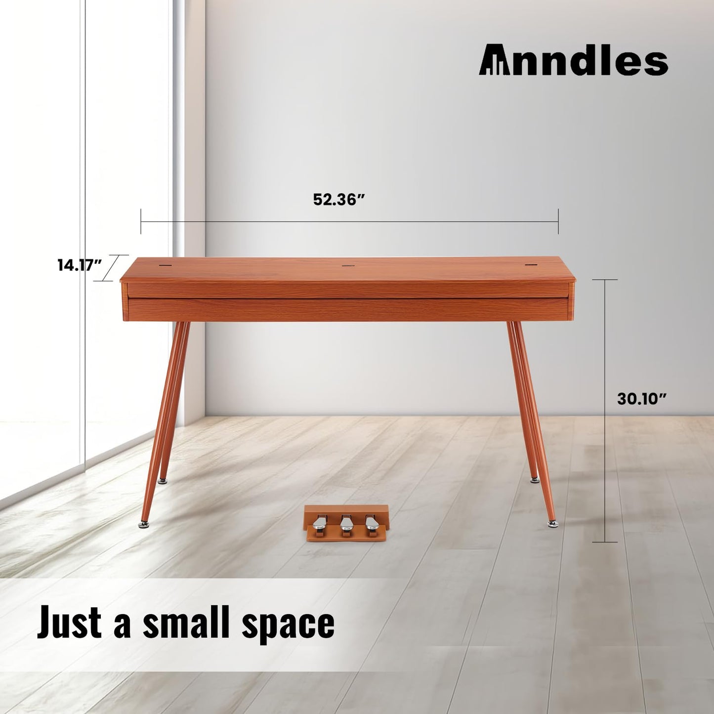 Anndles Keyboard Piano,Digital Piano Weighted For Beginner,Electric Piano 88 Keys,USB MIDI and Headphone Jack,Three Pedal
