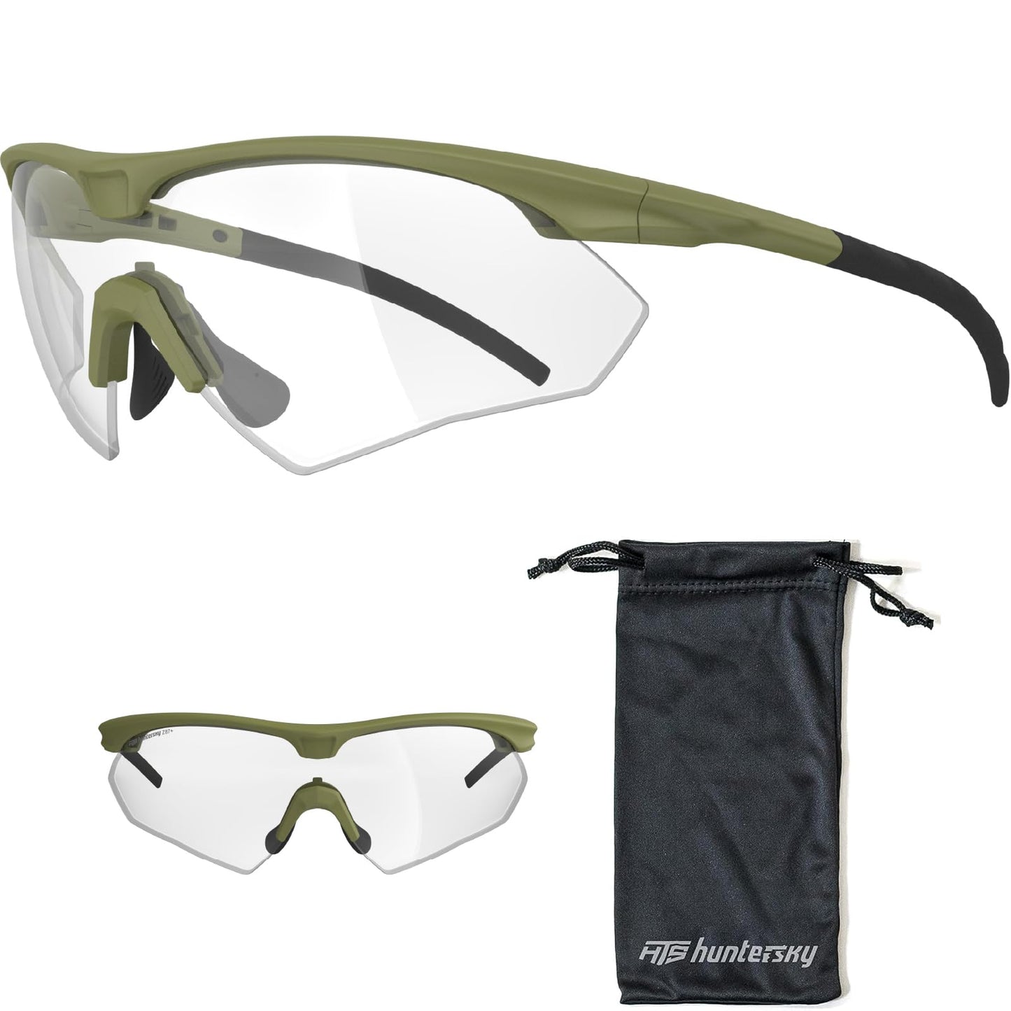 HTS HUNTERSKY S53 anti fog Tactical Shooting Range Safety Glasses Ballistic eye protection Hunting Airsoft Riding Pickleball