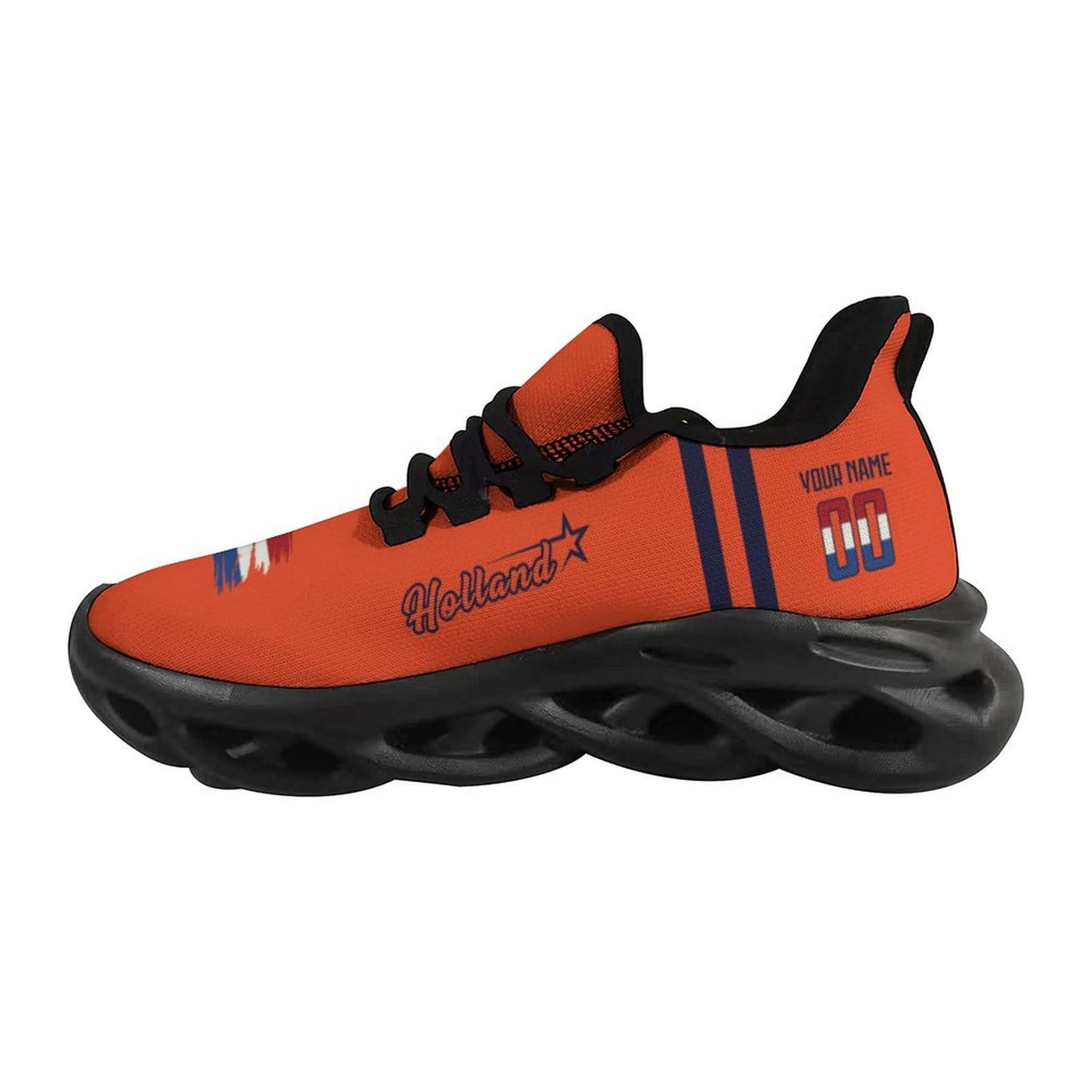 Netherlands National Team Custom Men's Sneakers Soccer Personalized Breathable Fan Gift Name & Number Athletic Gym Slip-on Shoes