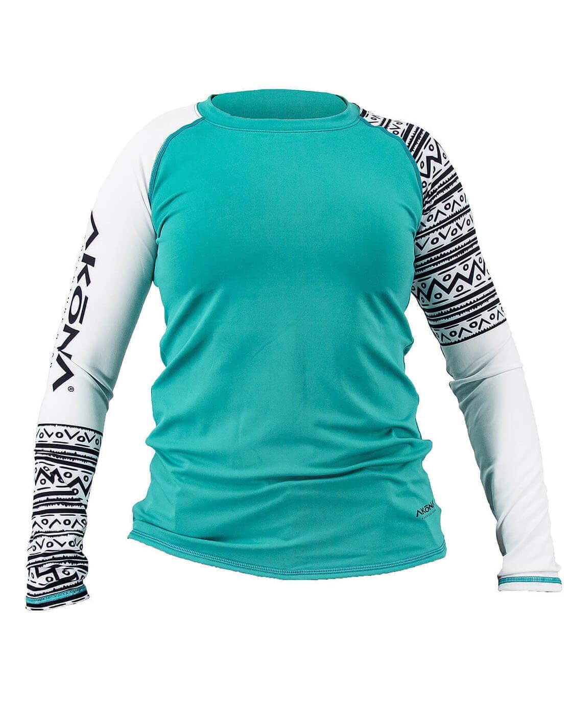 AKONA Women's Long Sleeve Rash Guard - Magenta - Medium
