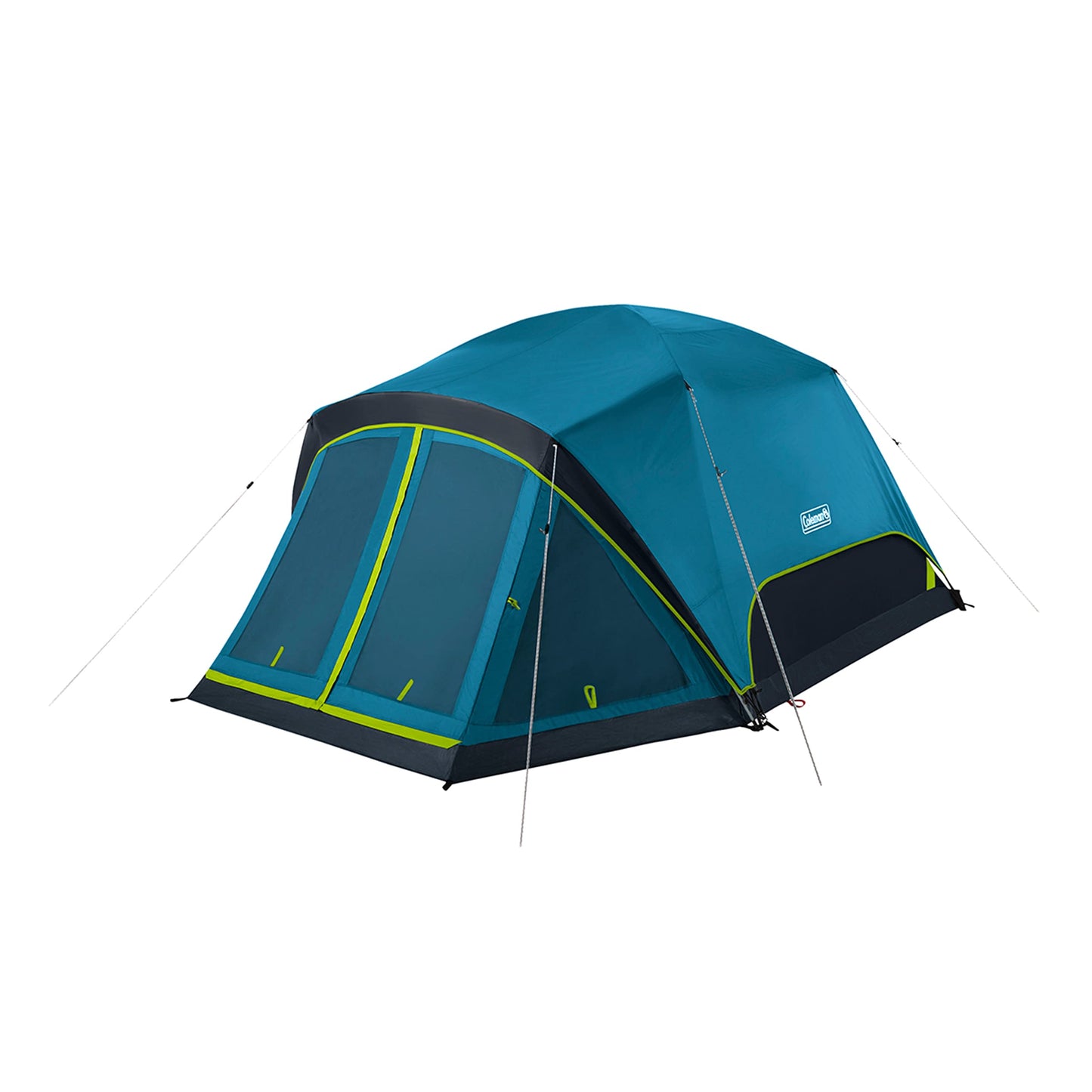 Coleman Skydome Dark Room Tent with Screen Room & 5-Minute Setup, Weatherproof 4/6 Person Tent Blocks 90% of Sunlight, Rainfly & Carry Bag Included, Made of PFAS-Free Materials