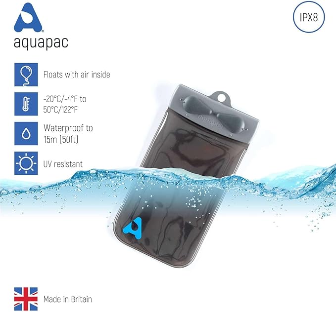 Aquapac KEYMASTER Lime Green – Protect and Carry Keys, Cards and Small Valuables up to 10m or 30 feet