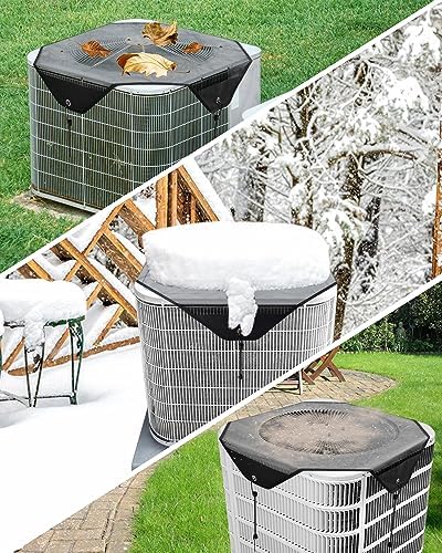 Air Conditioner Cover for Outside Units,36" x 36" Central AC Covers , Top Universal Mesh Cover Defender for All Seasons