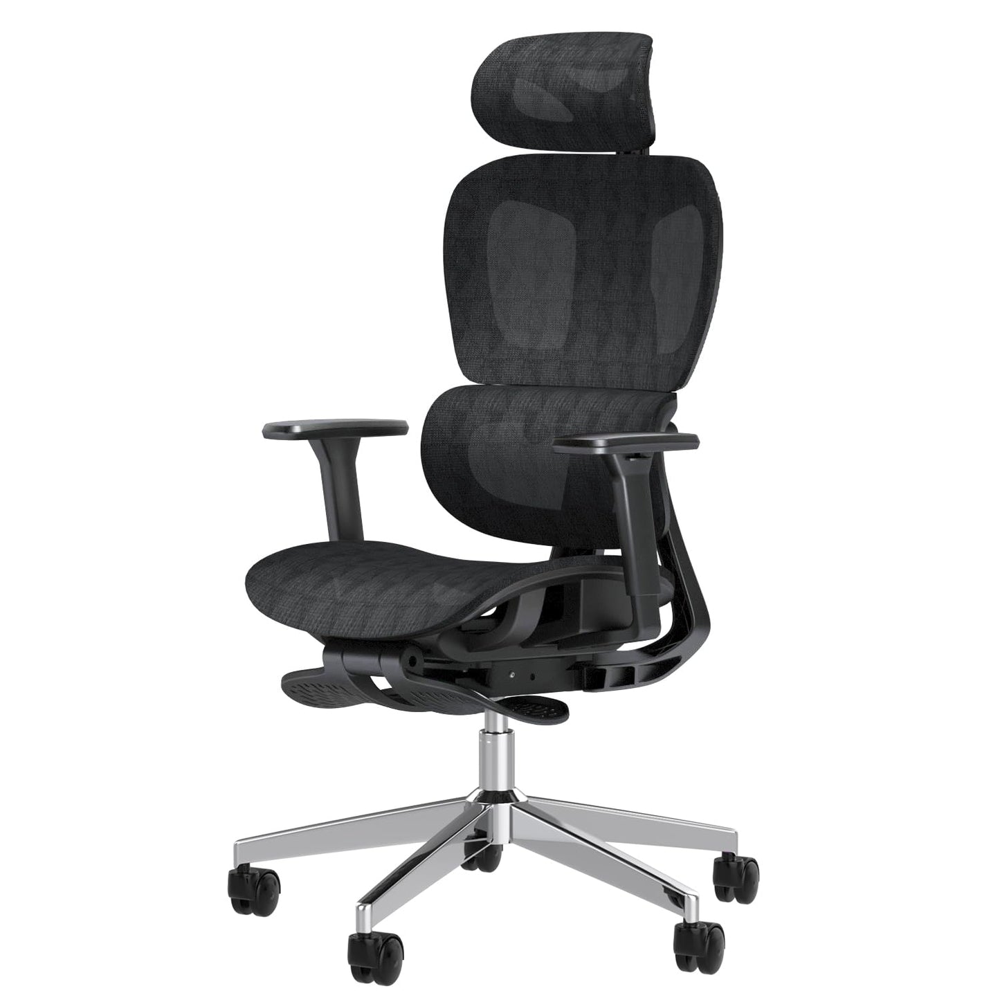 PatioMage Ergonomic Mesh Office Chair with 3D Adjustable Armrest,Plastic Frame High Back Desk Computer Chair Ergo3d Ergonomic Office Chair with Wheels for Home & Office Black