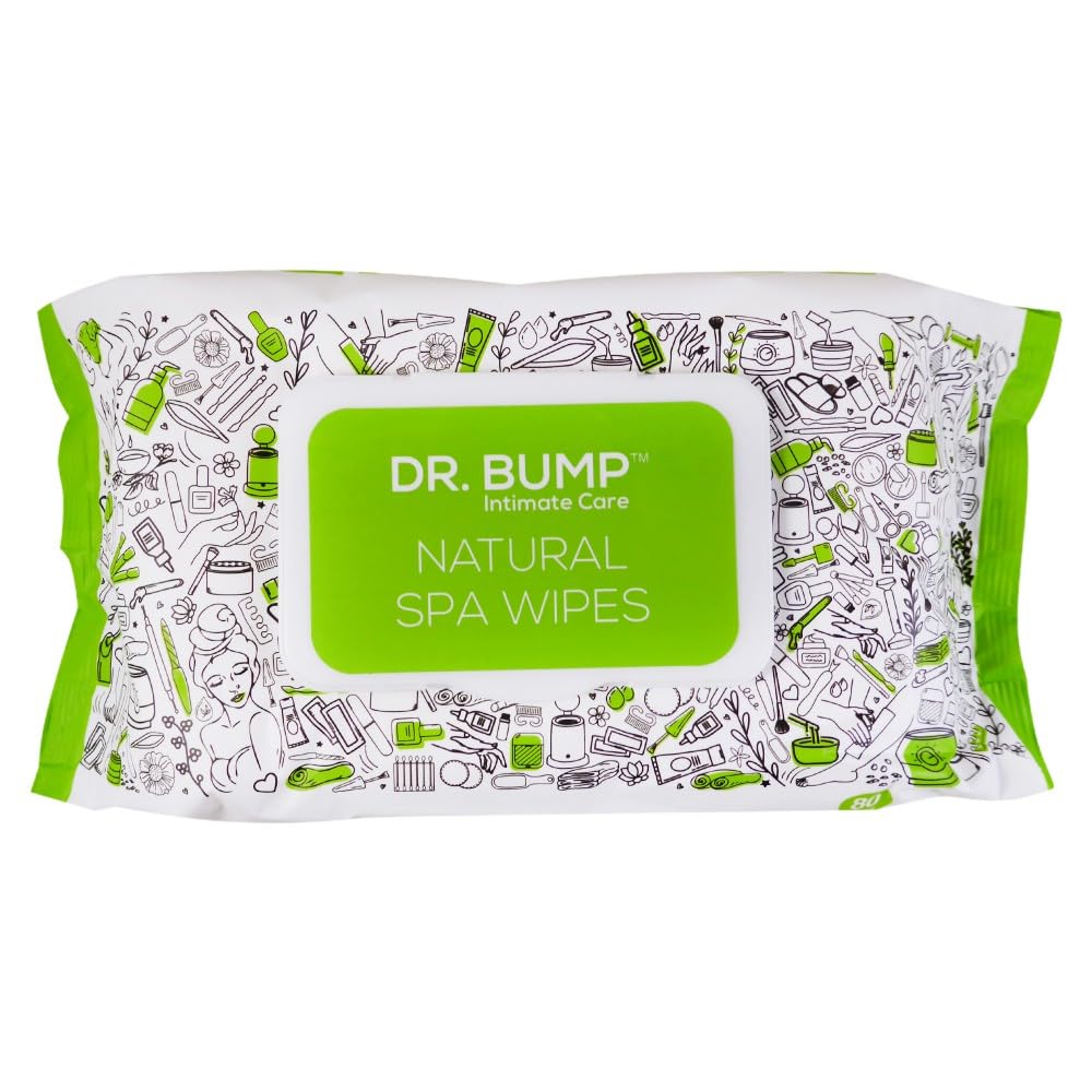 Dr. Bump Intimate Care Natural Spa Wipes with Tea Tree and Manuka Honey 80 pcs Pack of 6