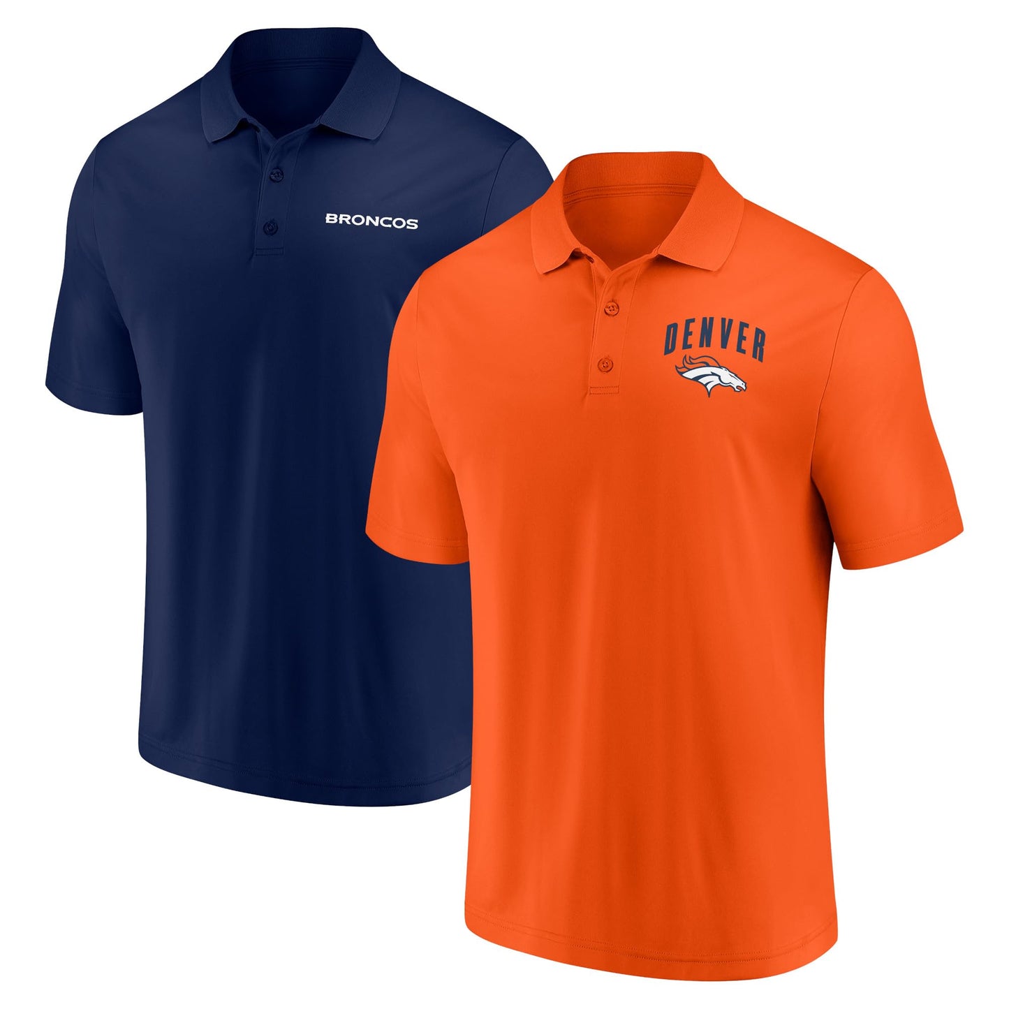 Fanatics Men's Denver Broncos Lockup Two-Pack Polo Set