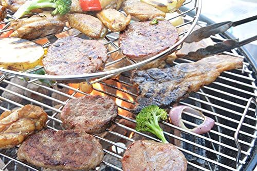 Onlyfire 13.5” Stainless Steel Cooking Grate with Swivel Shaft for Char-Griller 16620