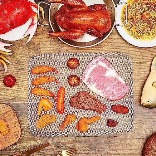 Mifoci 20 Pcs Disposable Grill Topper Non Stick BBQ Grill Grates 12x16 Inch Grill Mesh Mat Disposable Pans for Outdoor Liners Cooking Grid Grates Pad for Camping Picnics Meat