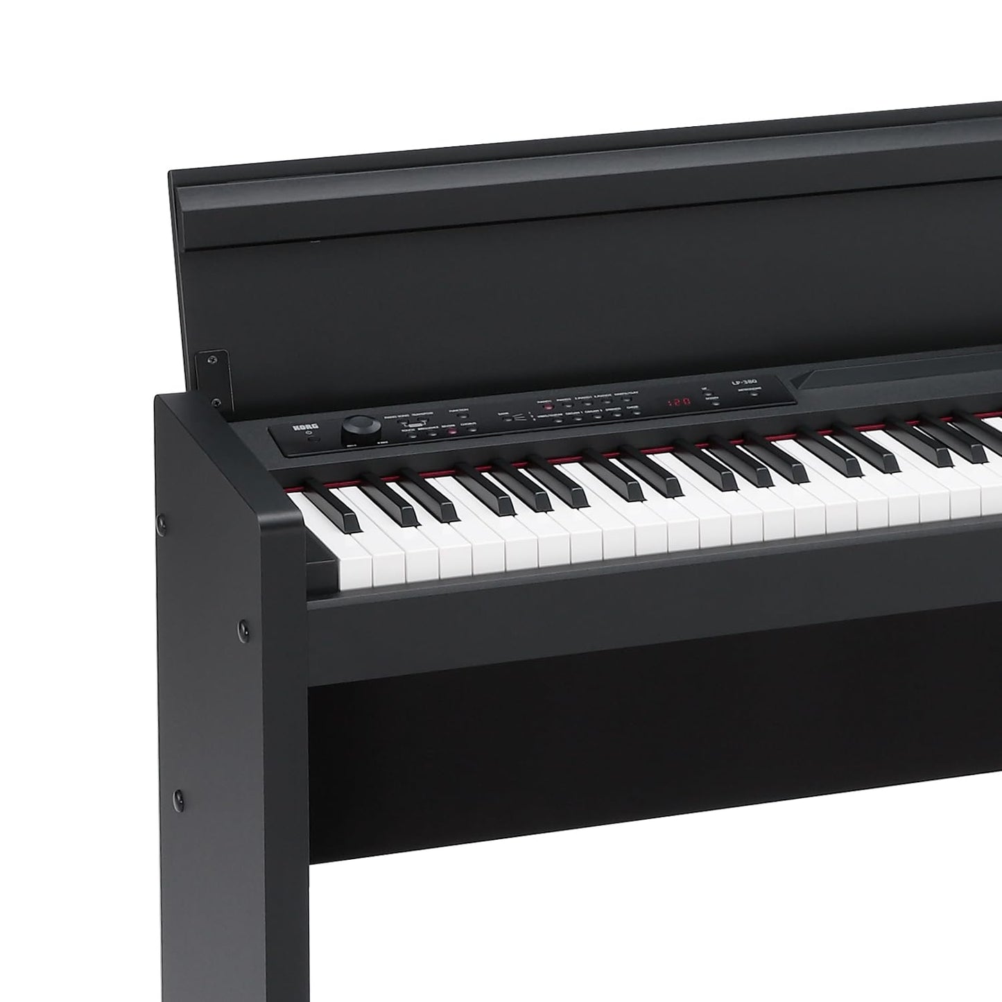 KORG, LP-380U Digital Home Piano with 88-Key Fully Weighted Keyboard, Built-in Speakers, Furniture Stand, and 3-Pedal Unit (LP-380-BK-U)
