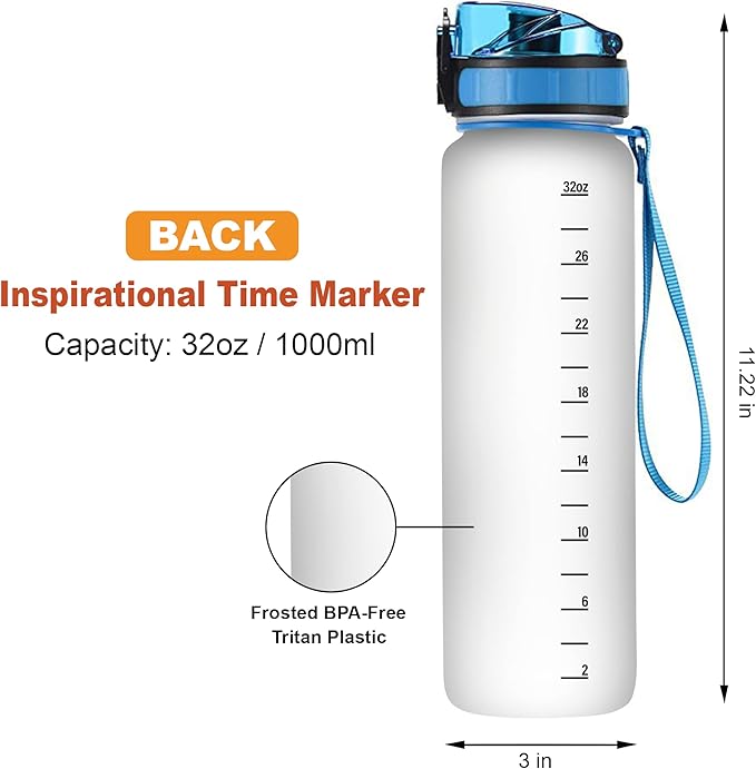 Hyturtle Personalized Just A Girl Who Loves Pigs Sunflower 32Oz Liter Motivational Water Bottle, Customized Name With Time Marker, Gift For Women Girl Friend Family Pig Lover On Birthday Mother's Day