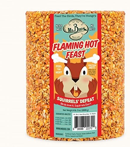 Mr. Bird Flaming Hot Feast Large Wild Bird Seed Cylinder 4 lb. 3 oz.