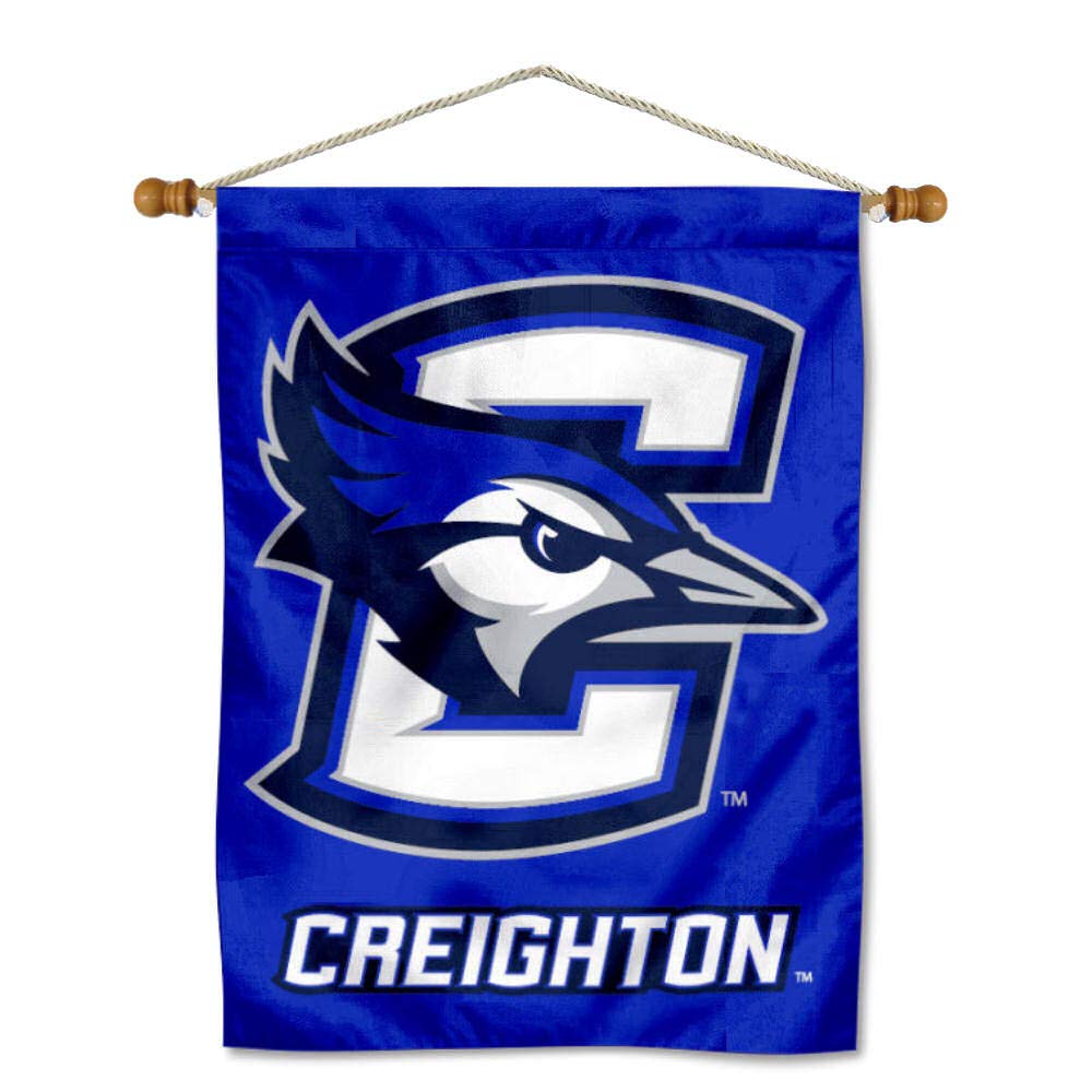 College Flags & Banners Co. Creighton University Banner Flag and Wood Banner Pole Set