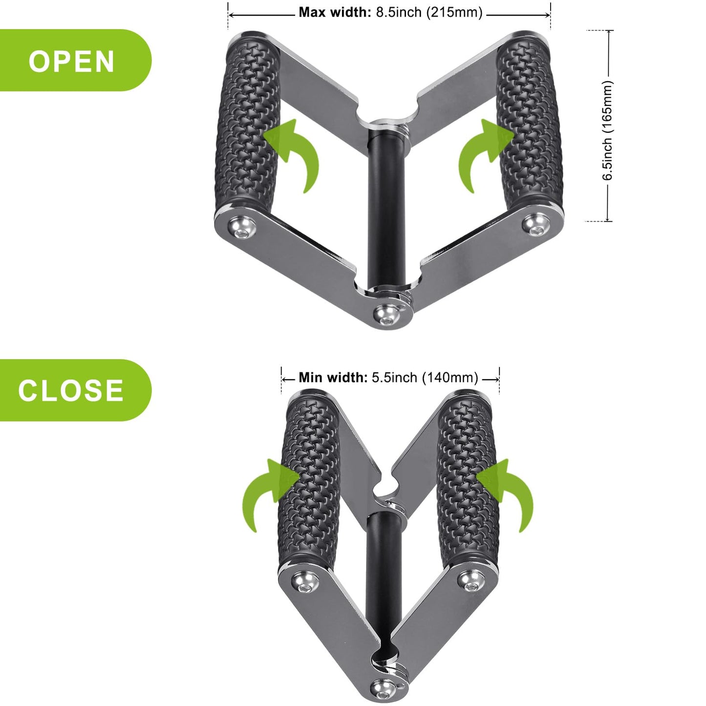 SELEWARE Ergonomic V Bar Row Landmine Handle & T Bar Row Landmine Attachment Combo for 1" Standard Bar and 2" Olympic Bars - Enhance Your Home Gym Power Rack