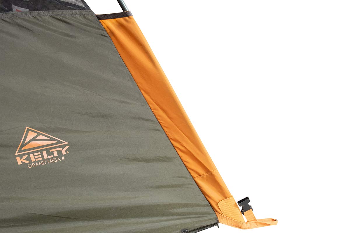 Kelty Grand Mesa 4P Backpacking Tent – 3 Season 4 Person Camping, Backpacking, Thru Hiking Shelter, Aluminum Pole Frame, Single Door + Vestibule, Designed in Colorado, 2024 Model (4P)