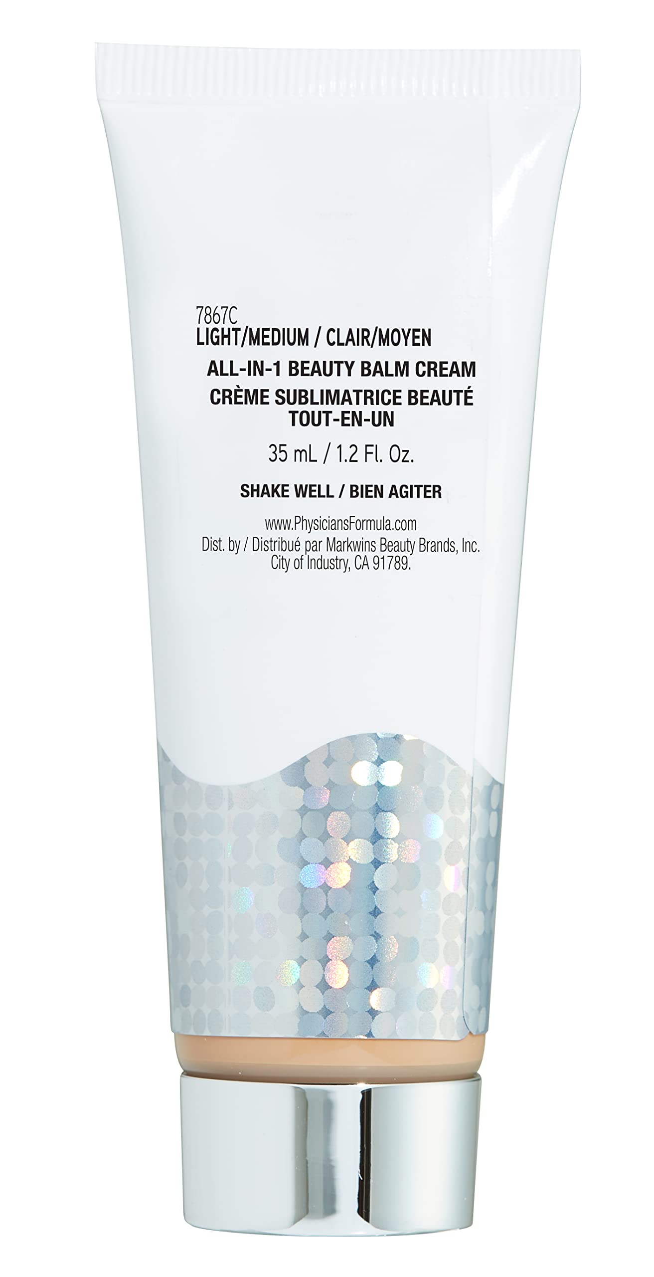 Physicians Formula Super BB Cream. All in 1 Tinted Beauty Balm Foundation Cream, Sheer Moisturizing Coverage, Cruelty Free Light/Medium