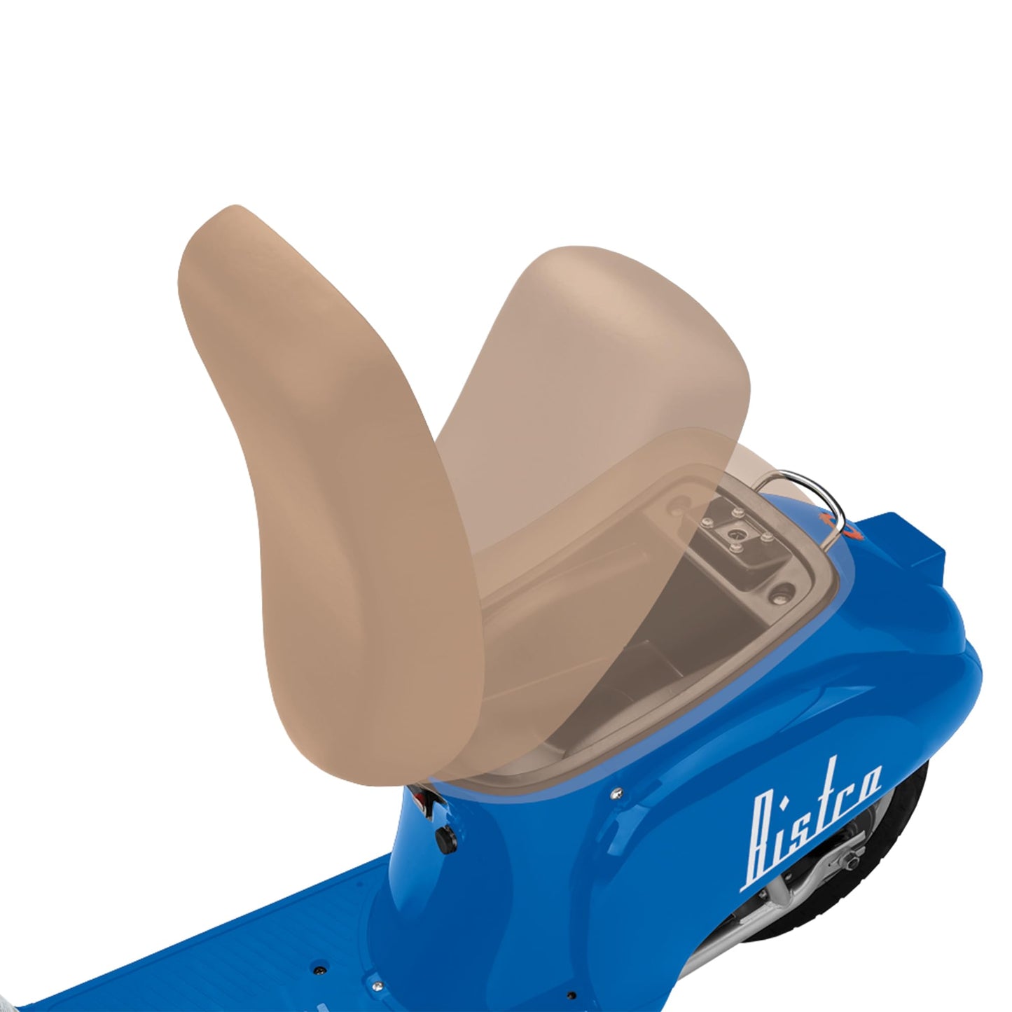 Razor Pocket Mod Miniature Euro 24V Electric Kids Ride on Retro Moped Scooter, Speeds Up to 15 Mph and 10 Mile Range, Ages 13+, Blue