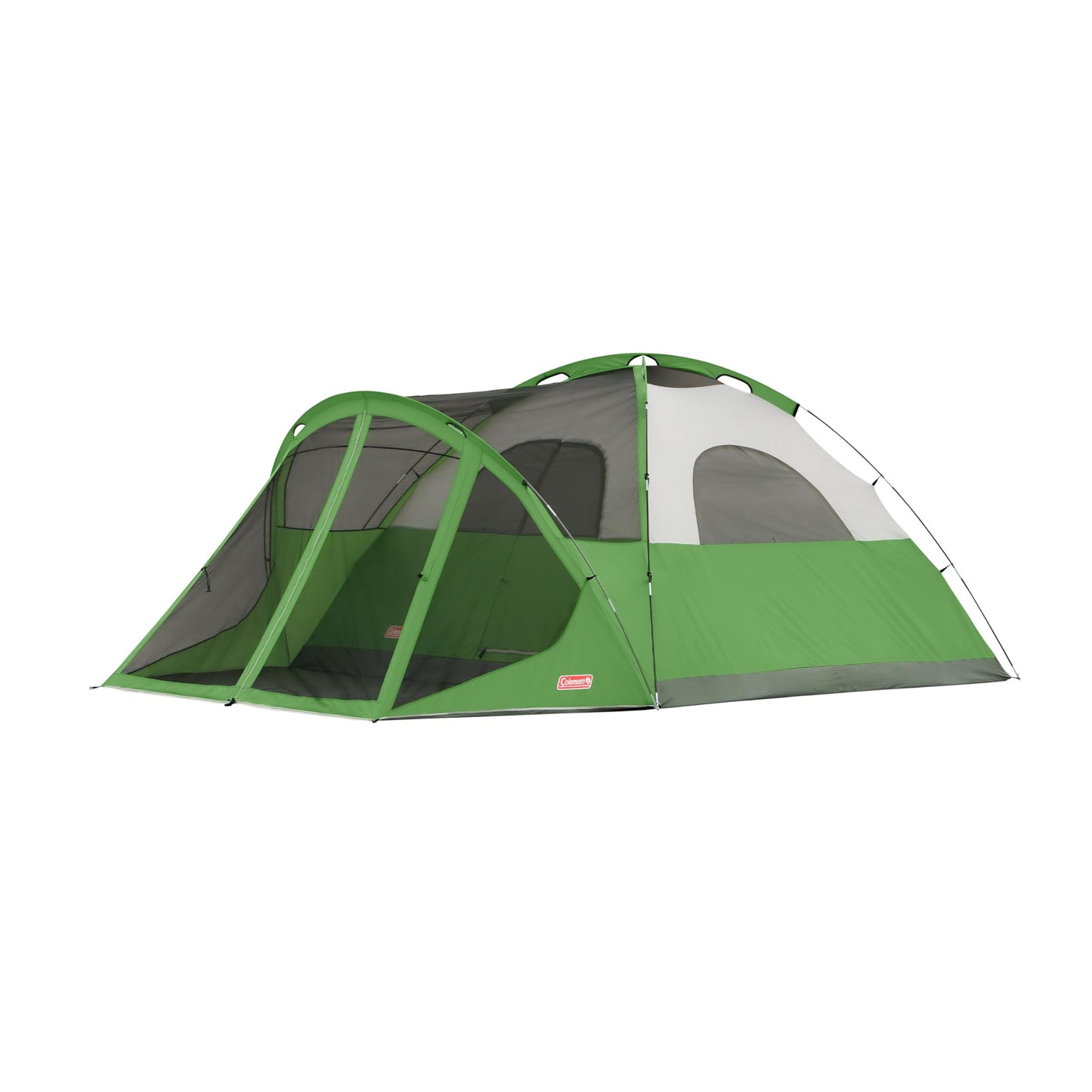 Coleman Evanston 6/8-Person Camping Tent with Screen Porch, Weatherproof Tent Sets Up in 15 Mins, Included Rainfly & Carry Bag, Made of PFAS-Free Materials