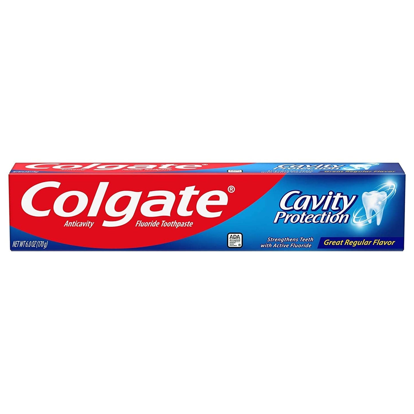 Colgate Optic White Stain Fighter Whitening Toothpaste, Clean Mint Flavor, Safely Removes Surface & Cavity Protection Regular Fluoride Toothpaste, White, 6 oz