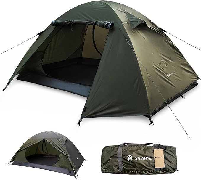 Backpacking Tent for Camping 2/3/4 Person Hiking Ultralight Tent for Waterproof Windproof Outdoor Two Doors Tents Easy Quick Setup Lightweight Tent Instant Tent