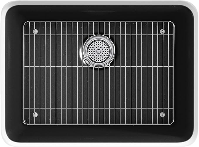 KOHLER K-28001-CM1 Cairn Sink, 24 in, Matte Black