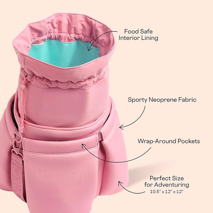 Corkcicle Beverage Bucket Cooler Bag, 10.5” x 12” – Keep Cool with Portable Bucket Bag – Transforms Into Ice Bucket with All Day Insulation