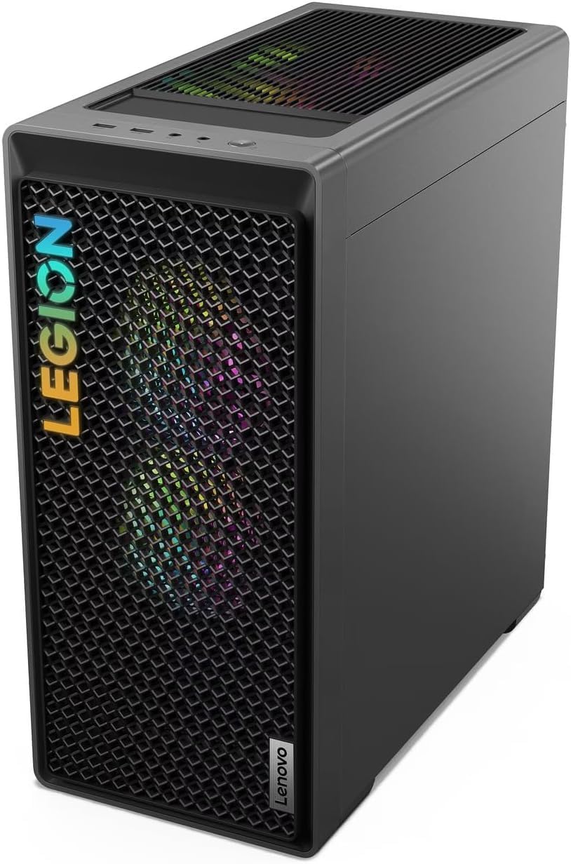 Lenovo Legion Tower T5 Gen 8 Gaming Desktop PC, AMD Ryzen 7 7700 Processor with RTX 4070 Ti Super 16GB GDDR6X, WiFi 6E, BT5.3, KB, Mouse Set, Windows 11 Pro, Office Pro Lifetime (32GB RAM | 2TB SSD)