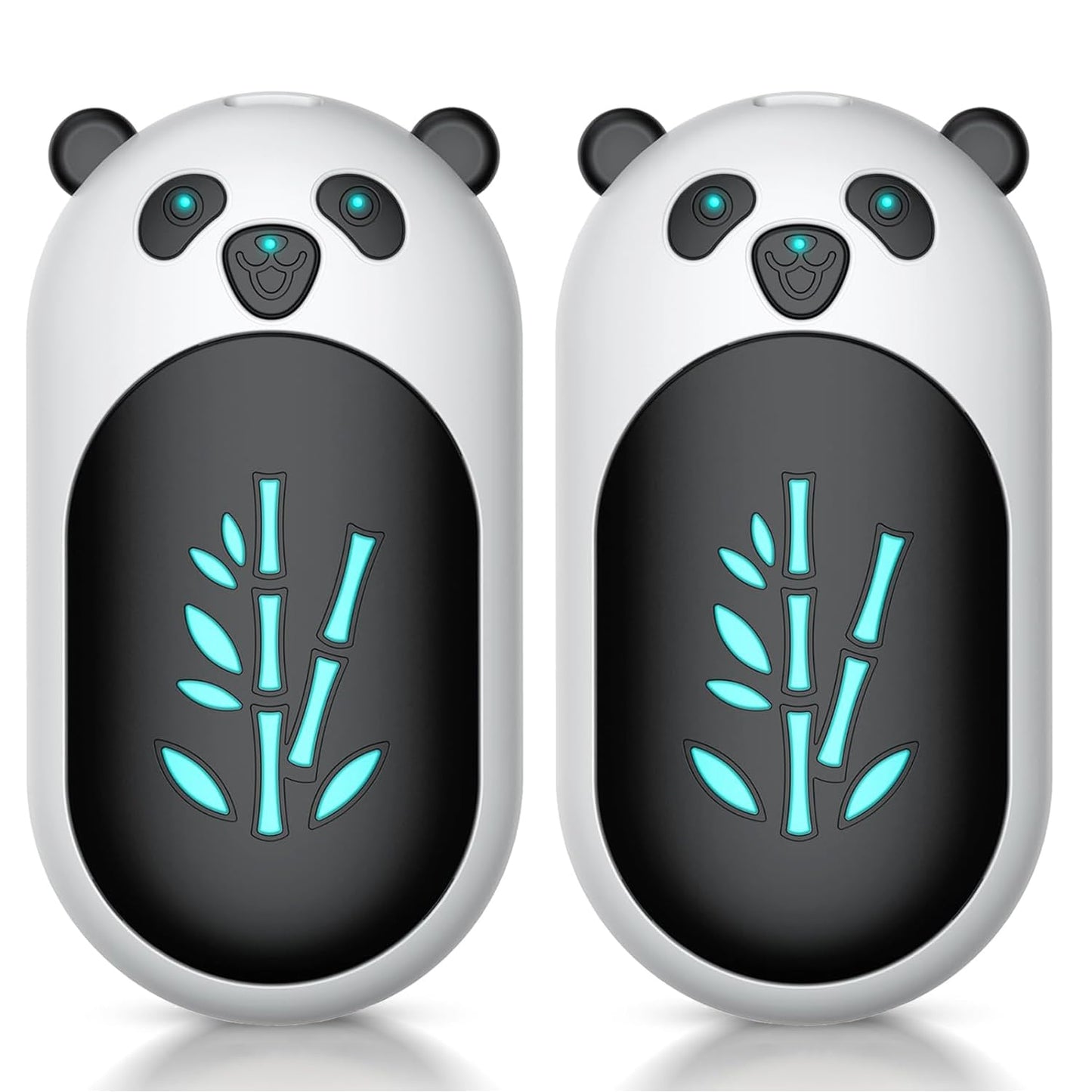 AI Hand Warmers Rechargeable 2 Pack, 6000mAh Electric Hand Warmer Reusable, 20Hrs Long Heating, Portable Pocket Heater Handwarmer for Women Men, Outdoor Camping, Ski Equipment(Black/White)