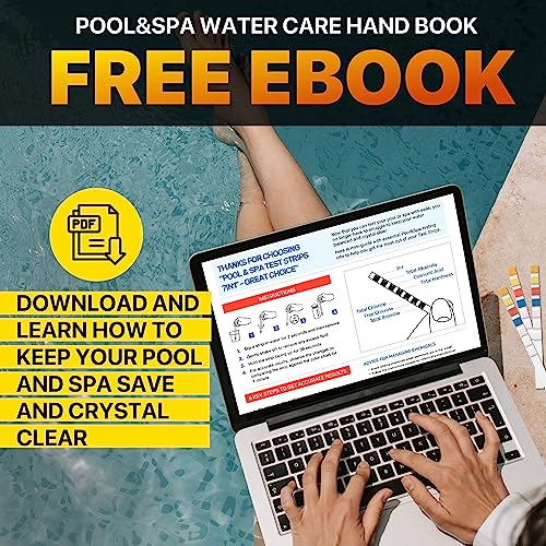 All-New 2025 Pool and Spa Test Strips 7 in 1 Quick SuperAccurate Swimming 150 Pool Test Kit - Hot Tub Test Strips & Pool Water Testing Strips for pH Chlorine Bromine Hardness Alkalinity Cyanuric Acid