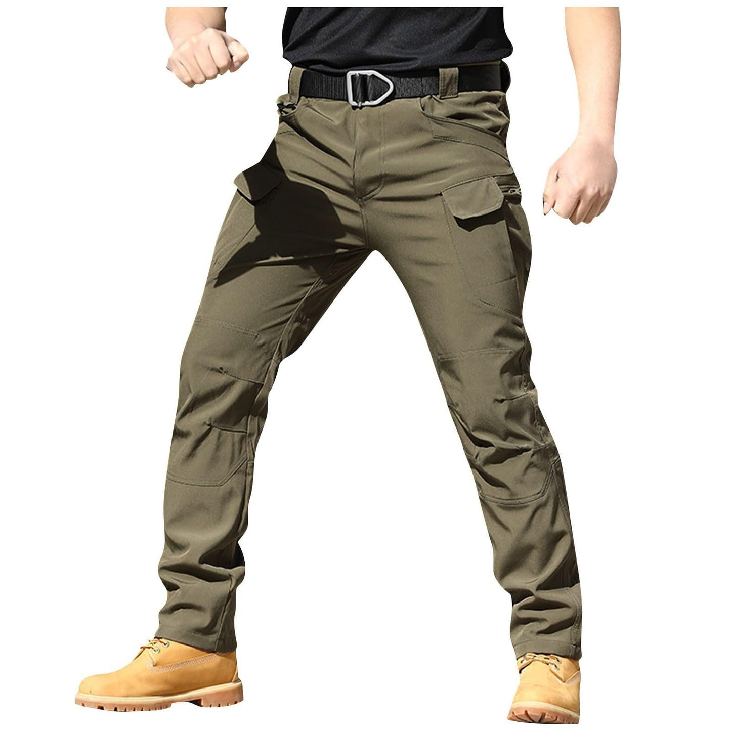 Baggy Cargo Pants Men Summer Work Pants Hiking Pants Cotton Outdoor Camo Tactical Pants Waterproof Pants Motorcycle Pants Mens Lightweight Stretch Fishing Travel Camping Pants with Multi Pockets