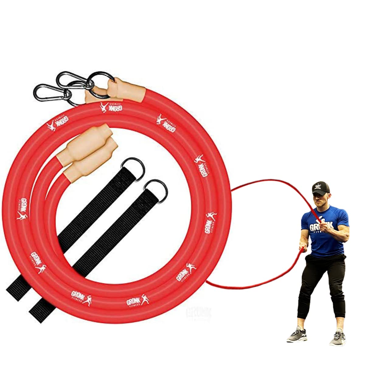 Inertia Wave – Gronk Fitness Edition | Dynamic Rubber Battle Ropes Alternative for Home and Gym | Maximize Calorie Burn | Revolutionary Fitness Equipment for Abs and Full Body Workout | Get Results