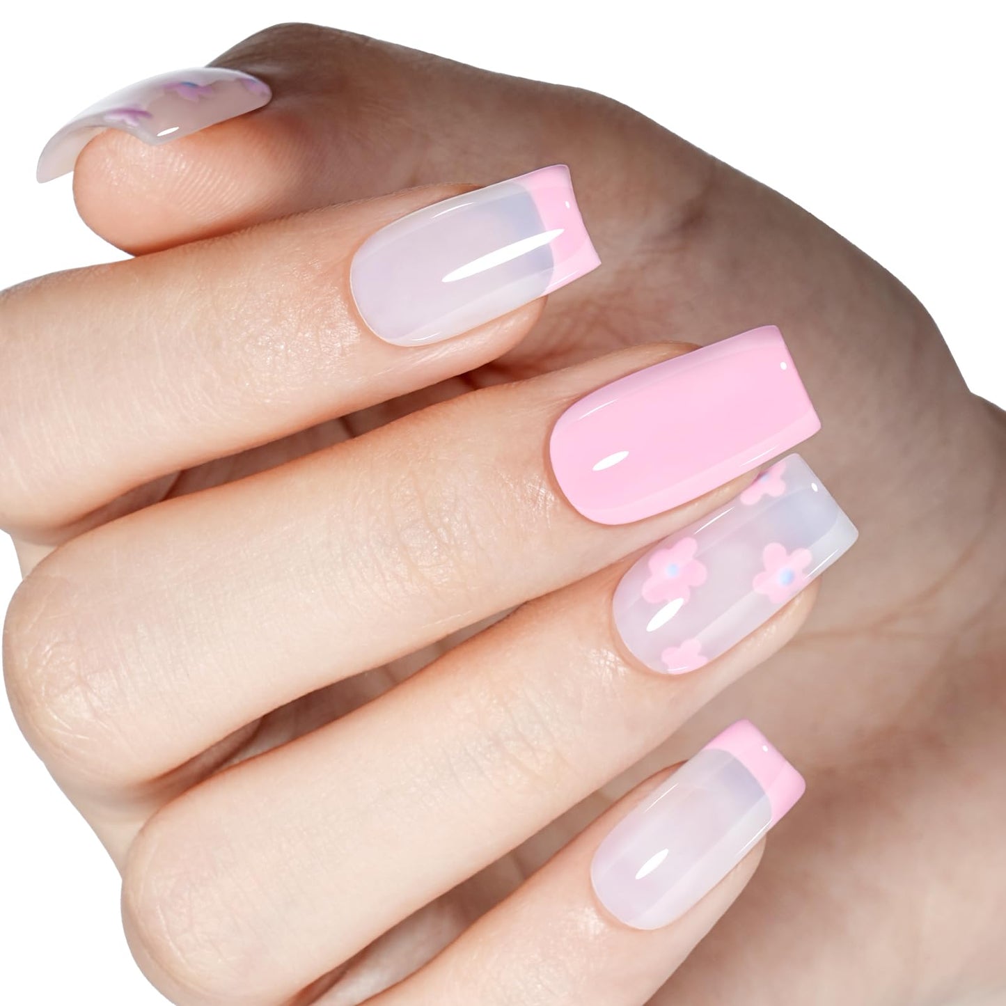 AILLSA Light Baby Pink Gel Nail Polish Pastel Macaron Gel Polish Bright Spring Summer Colors Cotton Candy Gel Soak Off U V for French Nail Manicure Salon DIY Holiday Gifts 0.5 Fl Oz GB81