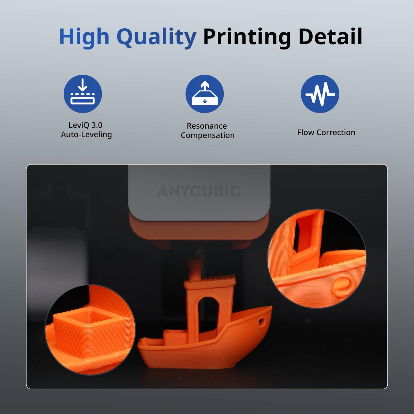 Anycubic 3D Printer Kobra S1 Combo, Multi-Color 3D Printer Max 600mm/s High Speed Printing High Precision, Works Right Out of Box Sealed Storage Intelligent Mult-Filament Drying 9.8"x9.8"x9.8"