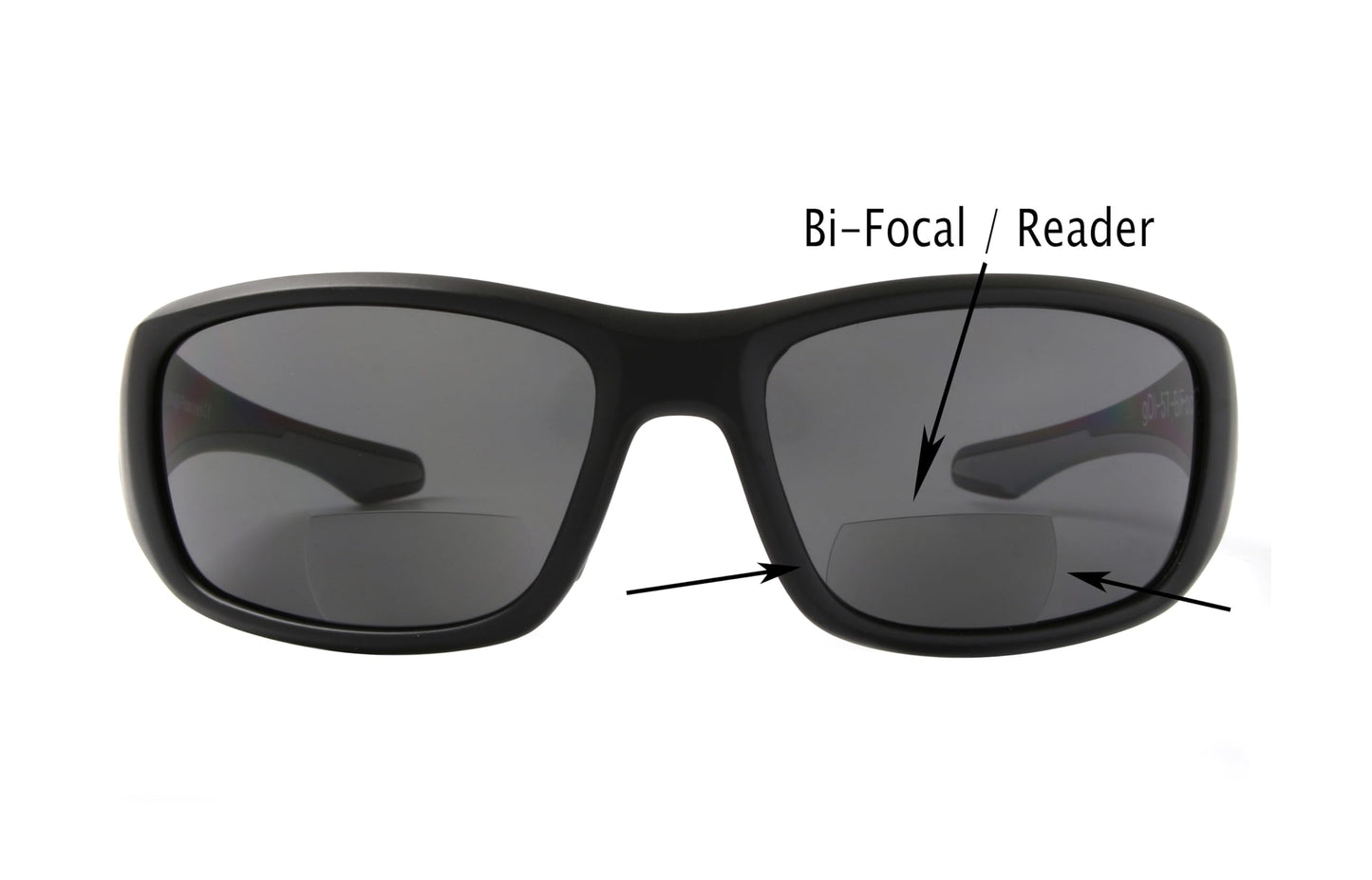 Fishoholic BiFocal - x1.5 x2.0 x2.5 (Reader) Magnification - Polarized Bi-Focal Fishing Sunglasses - UV400 Great Fishing Gift (Vx2.0-MB-MB-gry)