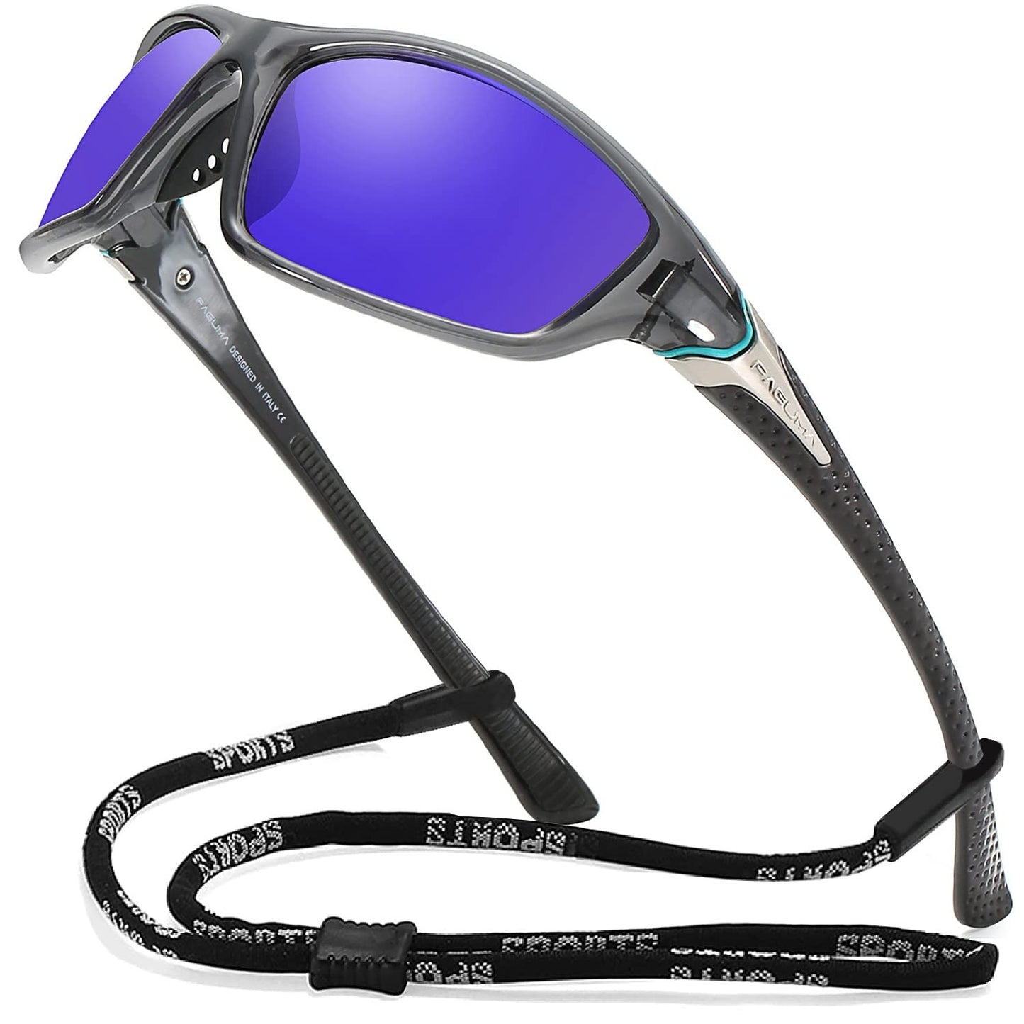 FAGUMA Sports Polarized Sunglasses For Men Cycling Driving Fishing 100% UV Protection