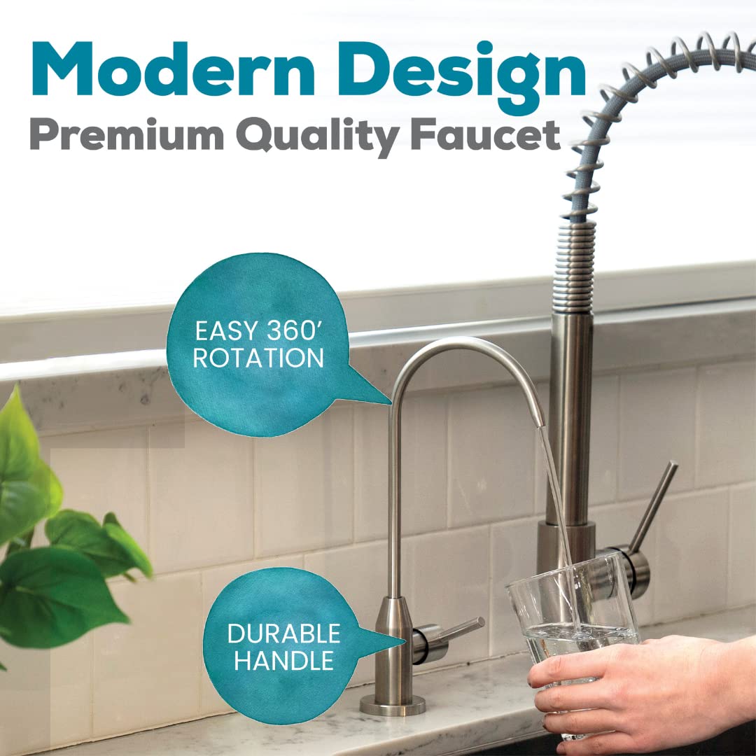 AquaTru Under Sink Reverse Osmosis Water Filter System with Alkaline pH+ Filter | Certified to Remove Lead, Chlorine, Fluoride, PFAs and More for Pure Great-Tasting Water
