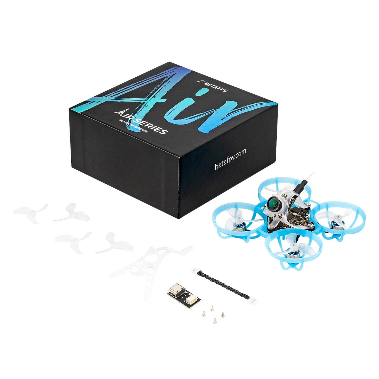 BETAFPV Air65 Brushless Whoop Quadcopter, 1S Ultralight 65mm Micro Whoop Drone with C03 FPV Camera, 0702SE Ⅱ 27000KV Motors, G473 5IN1 Air Brushless FC ELRS Receiver for Indoor Outdoor FPV Racing