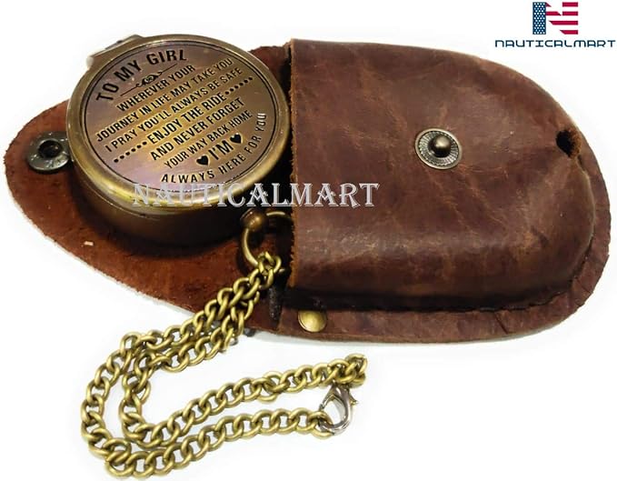 Brass Compass Gift to My Son Compass,My Son,to My Son,Son from Dad,Gift for Son,Father Son Gift,Mother Son Gift,Love Mom,Son from Mom, Love Dad (to My Girl)