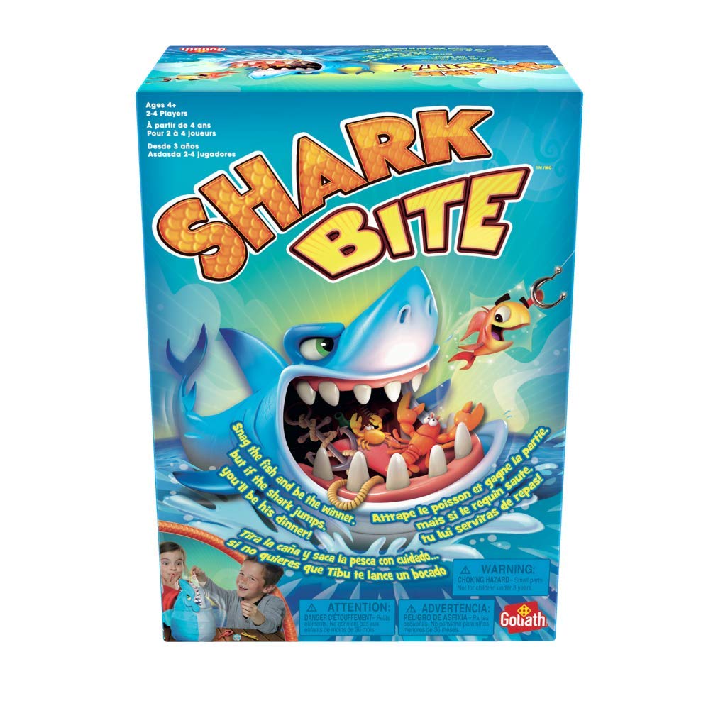 Shark Bite -- Roll the Die and Fish for Colorful Sea Creatures Before the Shark Bites Game! by Pressman Blue Sky, 5"