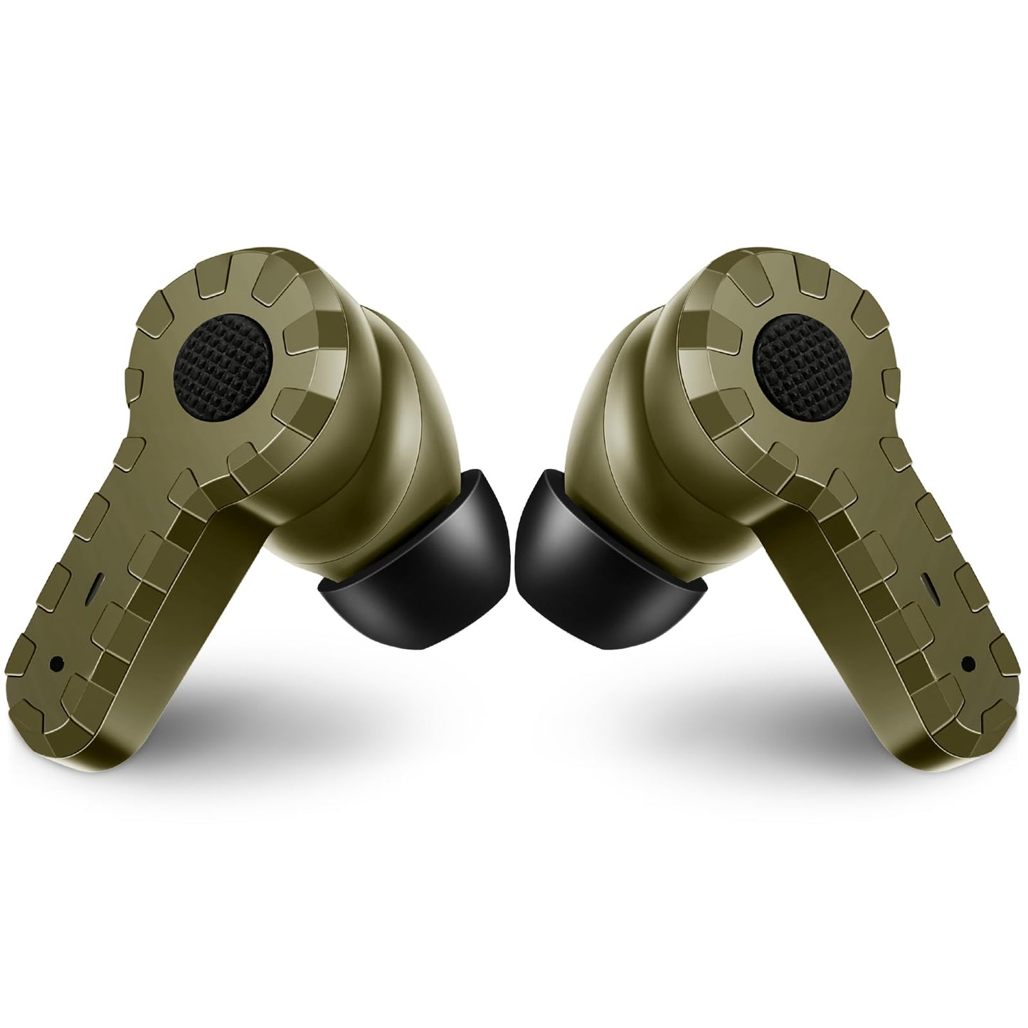 ARM NEXT Electronic Bluetooth Sound Suppression Ear Hearing Protection, NRR 27dB Wireless Earplug with Rechargeable Case, in-Ear Gun Sound Amplification Earbud for Shooting, Hunting and Range (Green)
