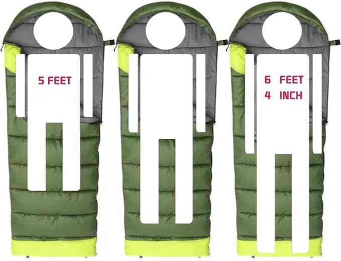 0 Degree Sleeping Bags for Adults Kids Cold Weather & Warm XL Large Waterproof Wearable Compact Sleeping Bag Temp Range (32F-59F) 4.3 lbs for Winter Summer Camping Hiking and Travel