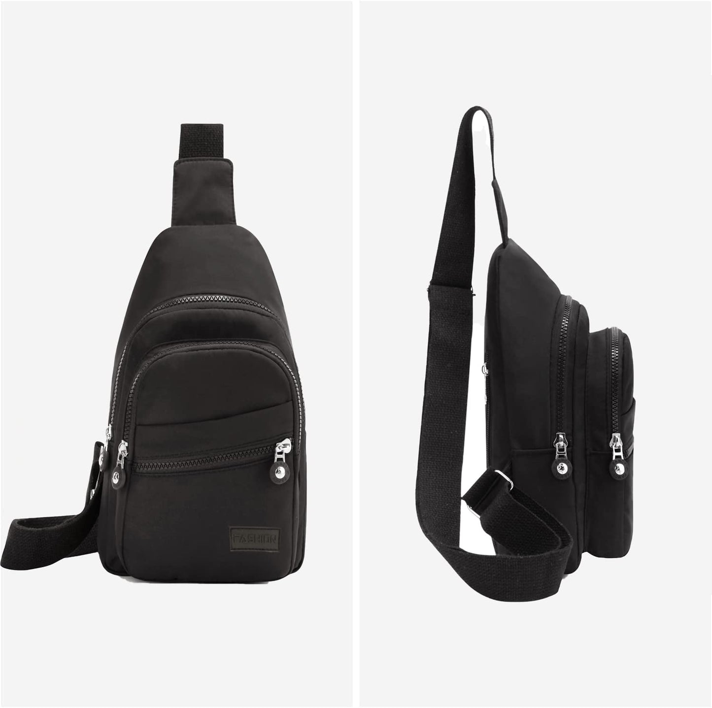 YAZEKOUS Small Sling Bag for Women Men, Crossbody Sling Backpack, Casual Daypack Backpacks Crossbody Bag for Hiking Travel