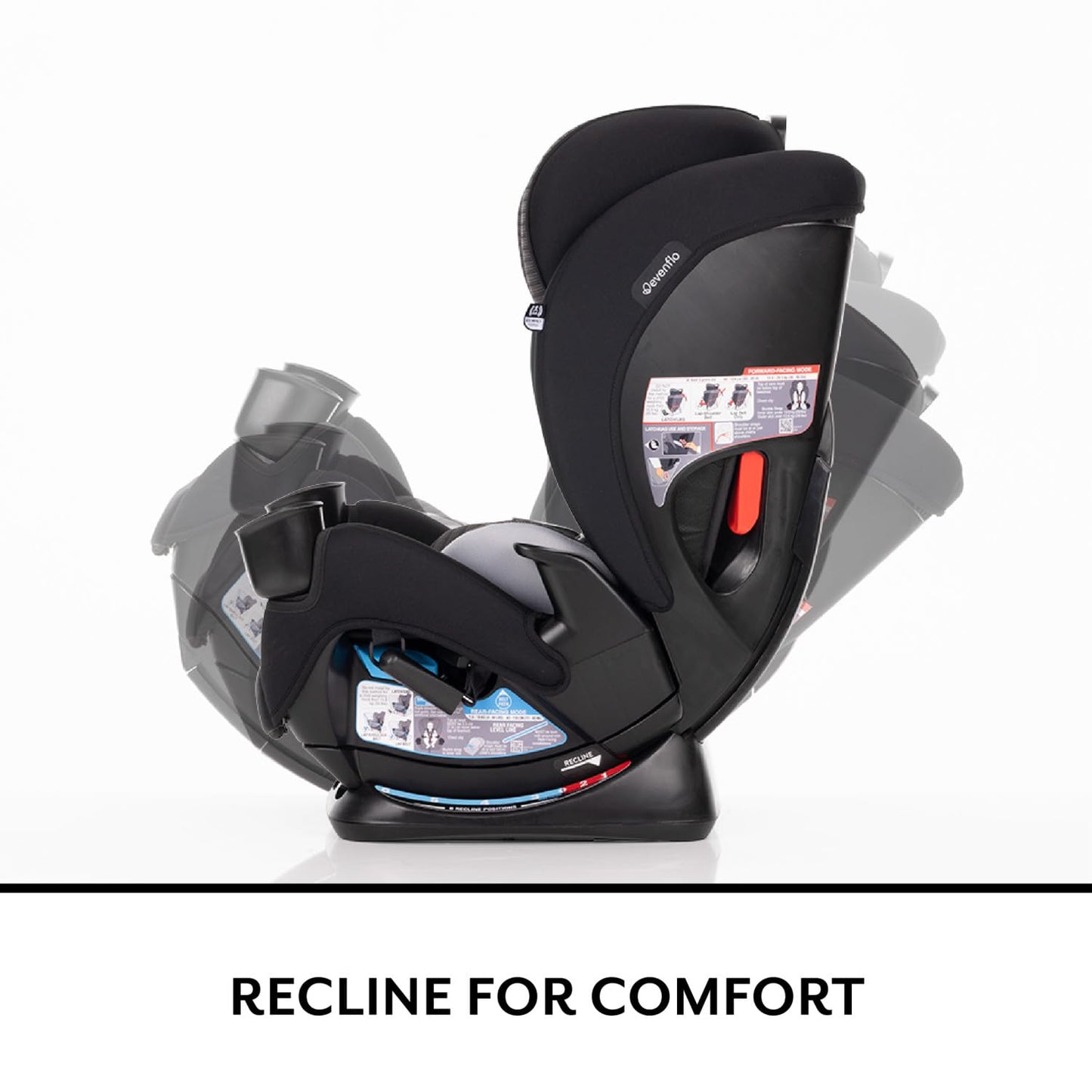 All4Stages Slim 4-in-1 Convertible Car Seat (Baldwin Gray)