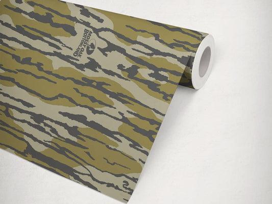 Mossy Oak Matte Camo Roll Hunting Patterns, Self-Adhesive Vinyl Wrap, DIY (24"x12", Original Bottomland)
