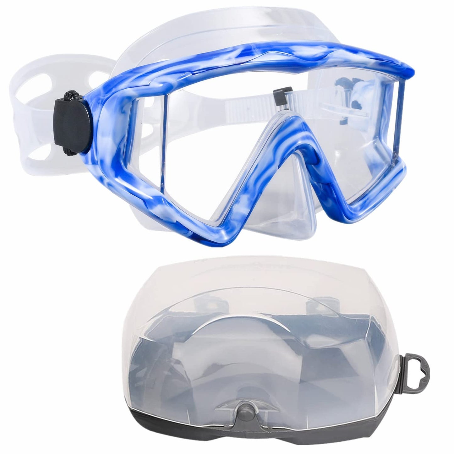 AQUA A DIVE SPORTS Diving mask Anti-Fog Swimming Snorkel mask Suitable for Adults Scuba Dive Swim Snorkeling Goggles Masks