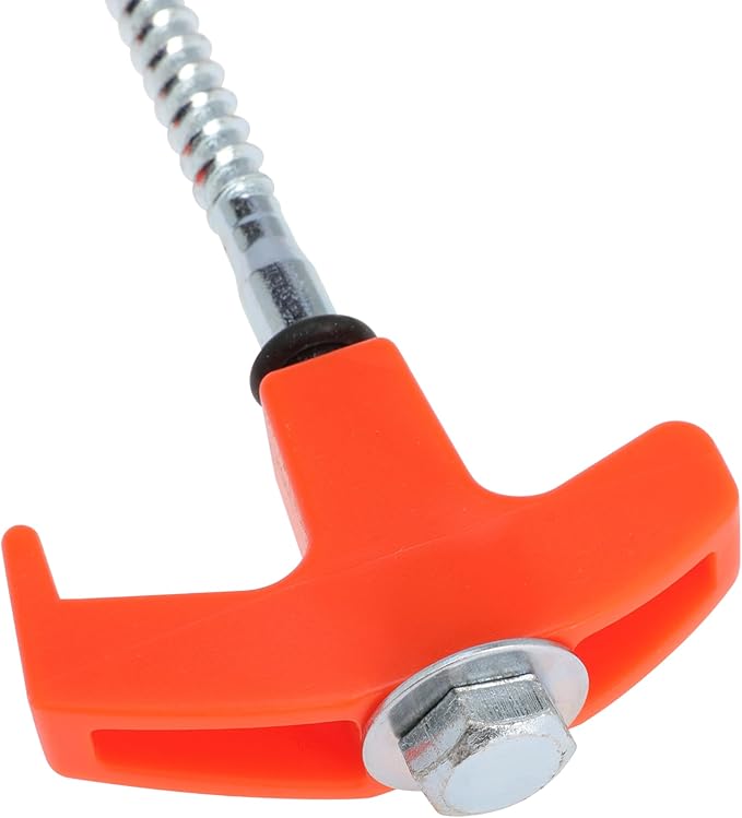 8" Screw in Tent Stakes 8Pcs - Ground Anchors Screw in, Screw in Tent Stakes Heavy Duty, Tent Pegs Camping Stakes,Pegs Camping Stakes, Tent Stakes for Outdoor Camping (8)